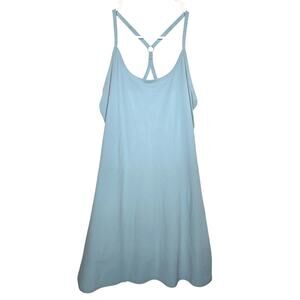 Outdoor Voices Womens Exercise Racerback Lined  Aqua Blue Dress Size Small